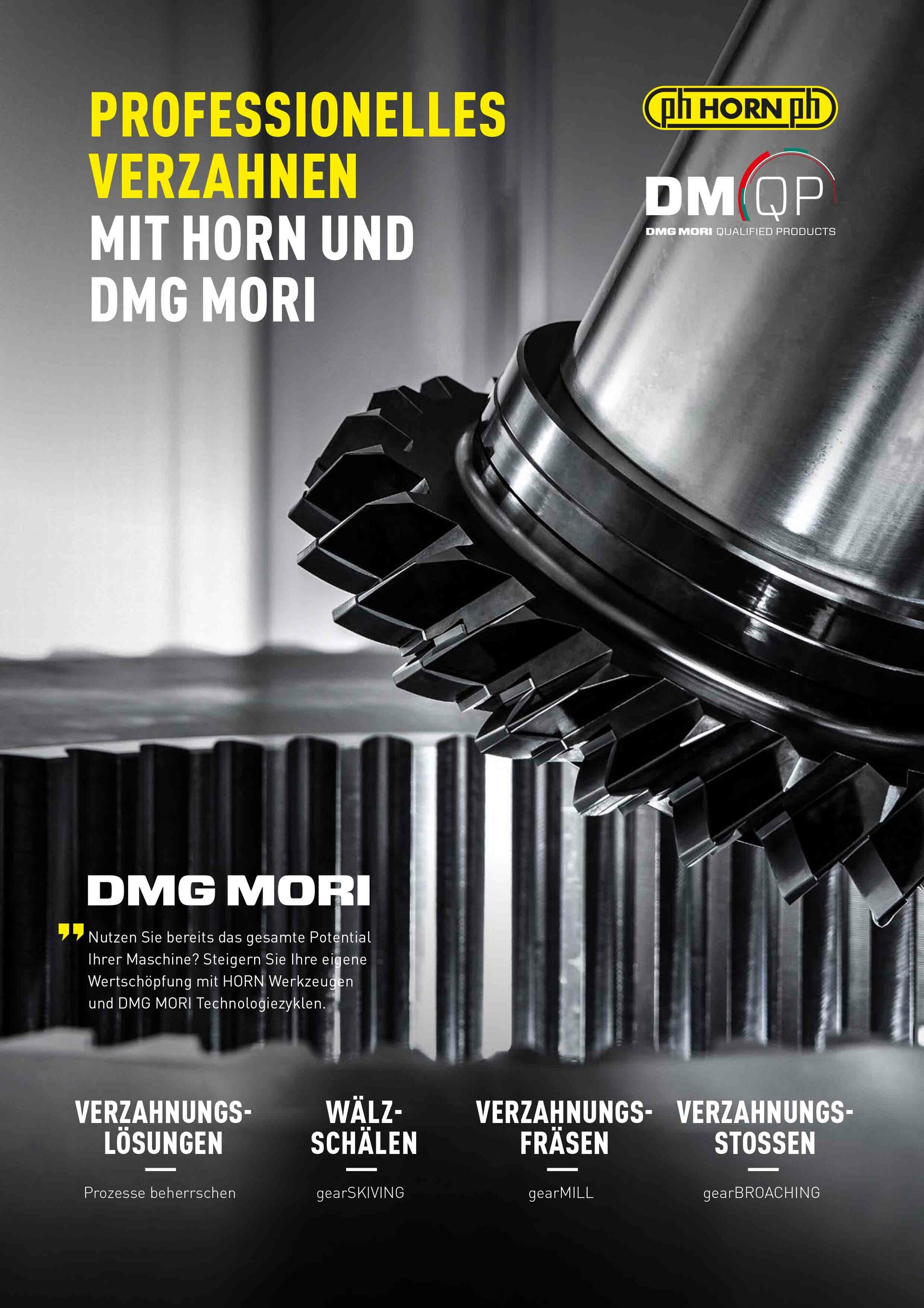 Cover Flyer Verzahnen mit HORN und DMG MORI